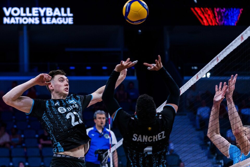 Argentina perdió con Eslovenia en la Volleyball Nations League