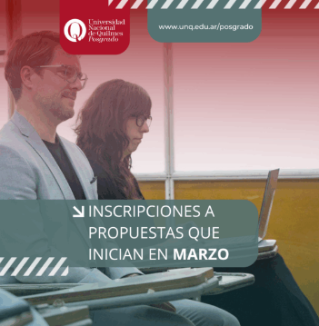 Se prorrogan las inscripciones 2026 de Posgrados de la UNQ