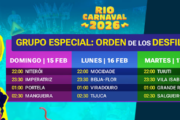Carnaval de Río de Janeiro 2026: El espectáculo del Grupo Especial en la Sapucaí